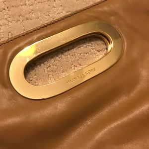 Michael Kors tan clutch bag. Great condition!